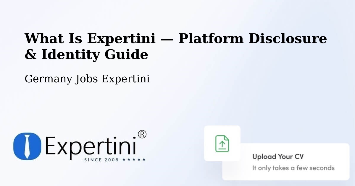 What Is Expertini — Platform Disclosure & Identity Guide – Wingerode